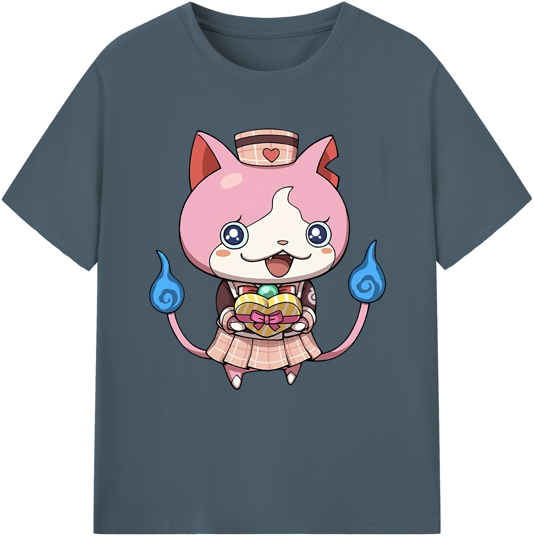（画像用） 妖怪ウォッチ Yo-kai Watch 綿100％半袖Tシャツ（フロントプリント）